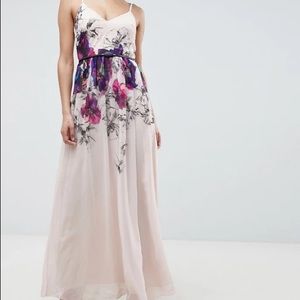 Little Mistress floral cami maxi dress